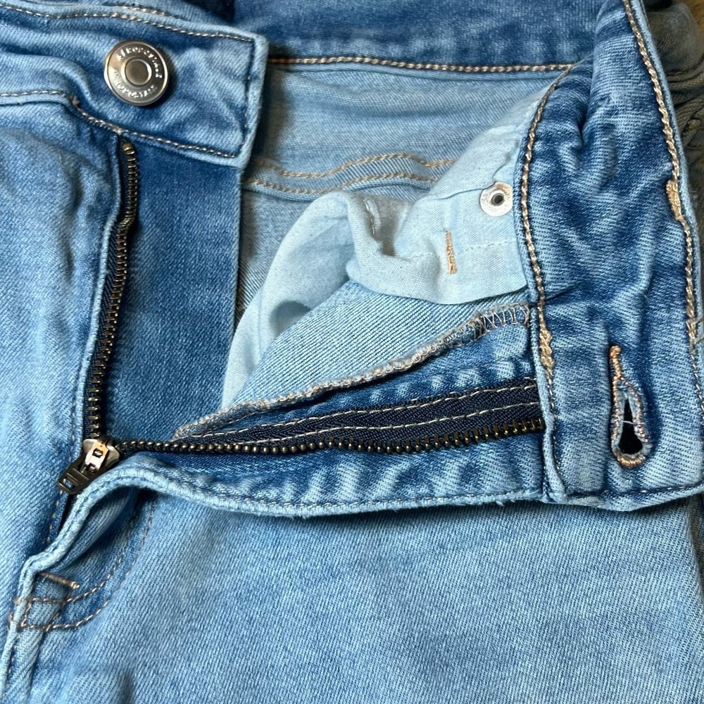 Aeropostale Womens Size 8 Super High Rise Jeggings Distressed Jean Frayed Hem - Picture 13 of 16